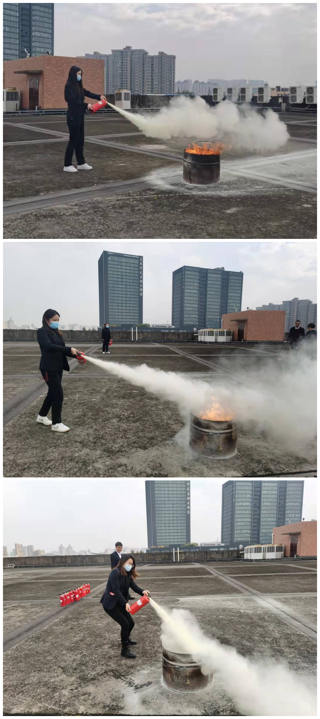 天游ty8市场开展行政职员消防培训