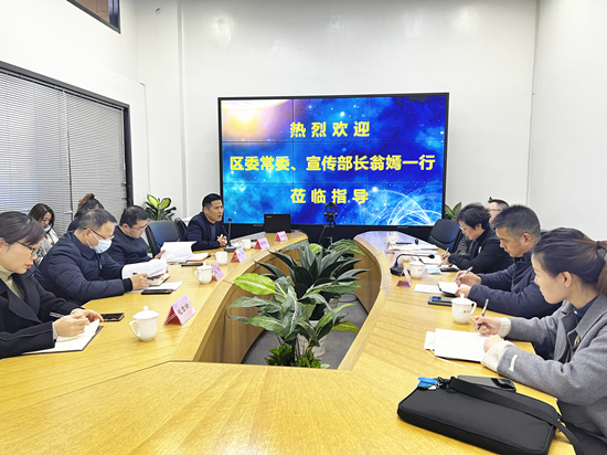 区委常委、宣传部长翁嫣莅临天游ty8文创集团调研