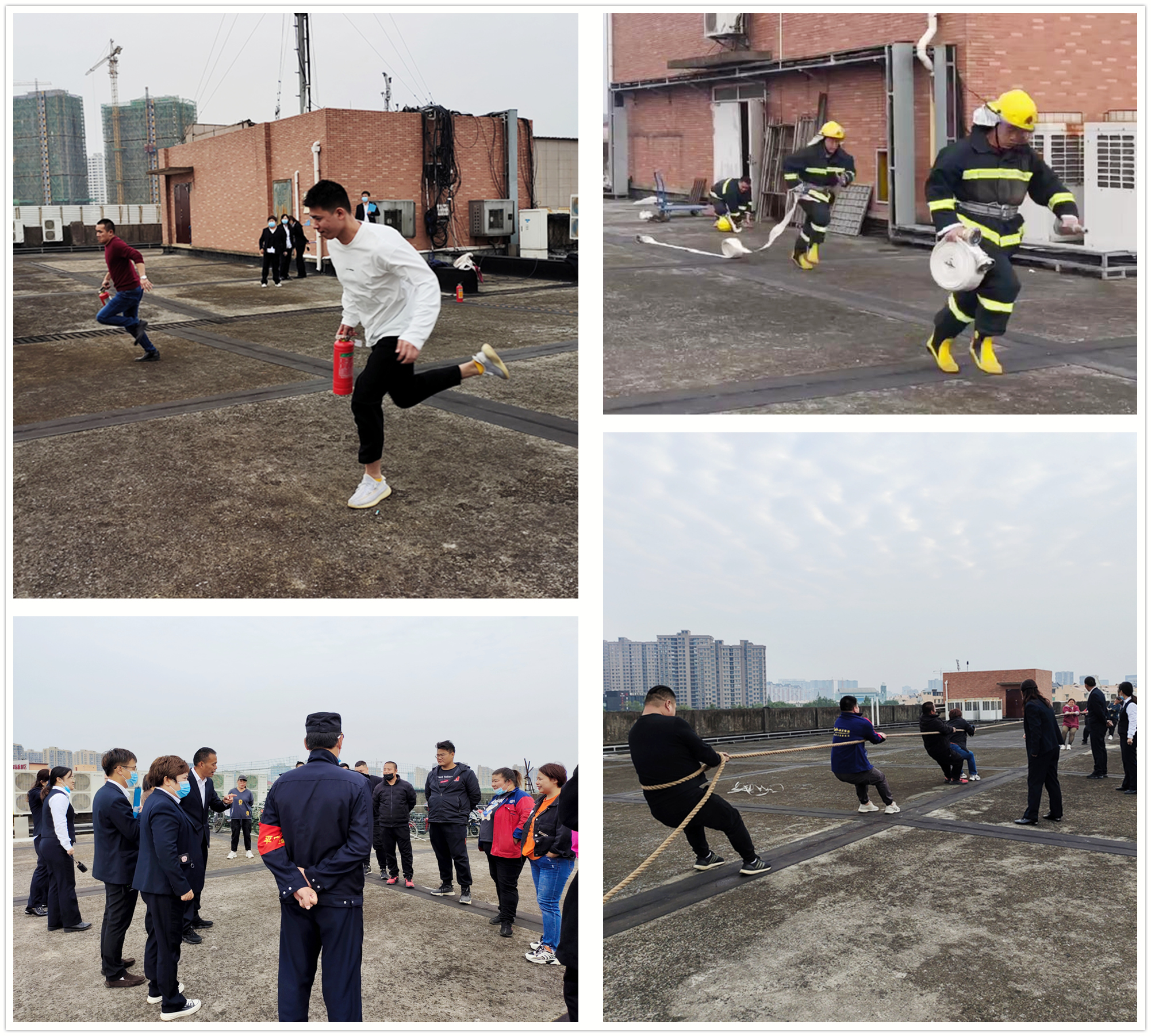 天游ty8市场全力备战消防运动会