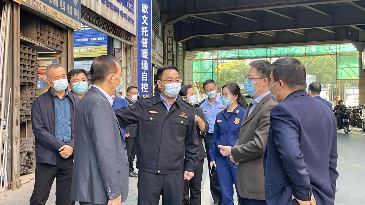 拱墅区向导赴天游ty8市场 检查疫情防控及消防清静事情