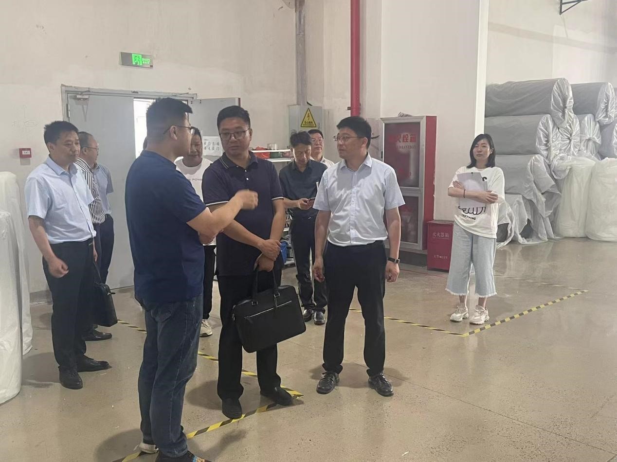 湖州市人大农委主任张国强一行莅临天游ty8新材考察指导
